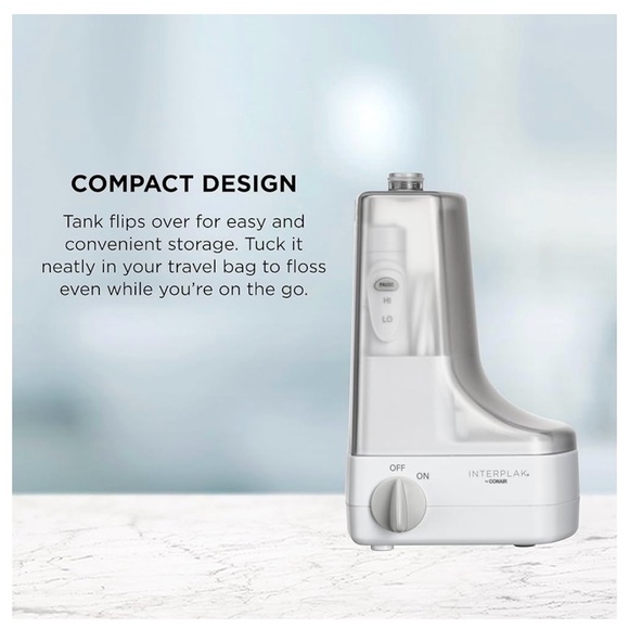 Interplak Conair Compact Dental Water Jet Flossing System PLUS Replacement Tips - Picture 7 of 14